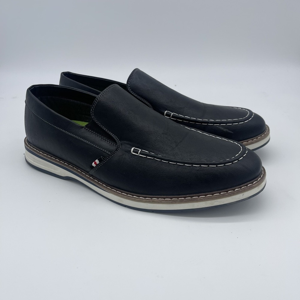 Vance Co. Men's Harrison Slip-On Casual Loafers Black Size 10.5 View 4